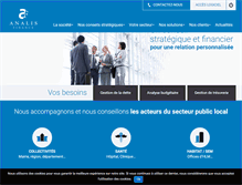 Tablet Screenshot of analis-finance.com